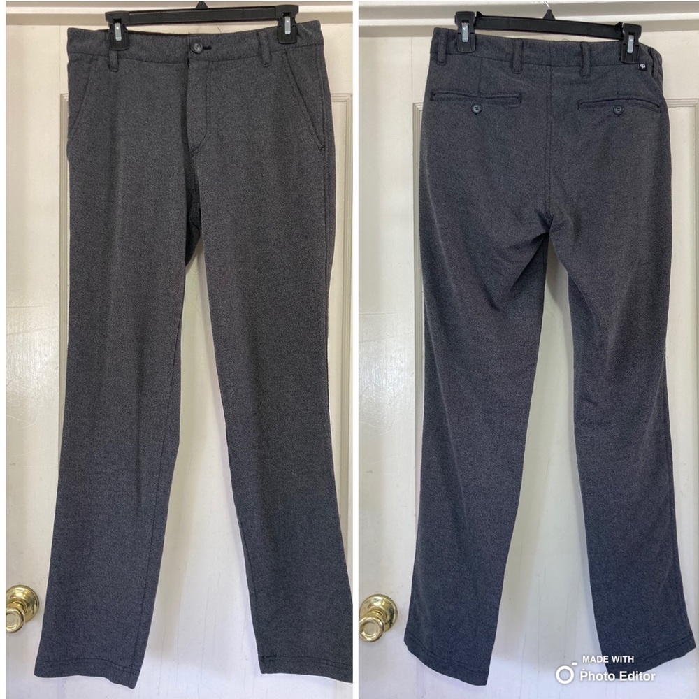 Betabrand Men’s Knit Polyester/Cotton Blend Business Casual Pants 30 X 32